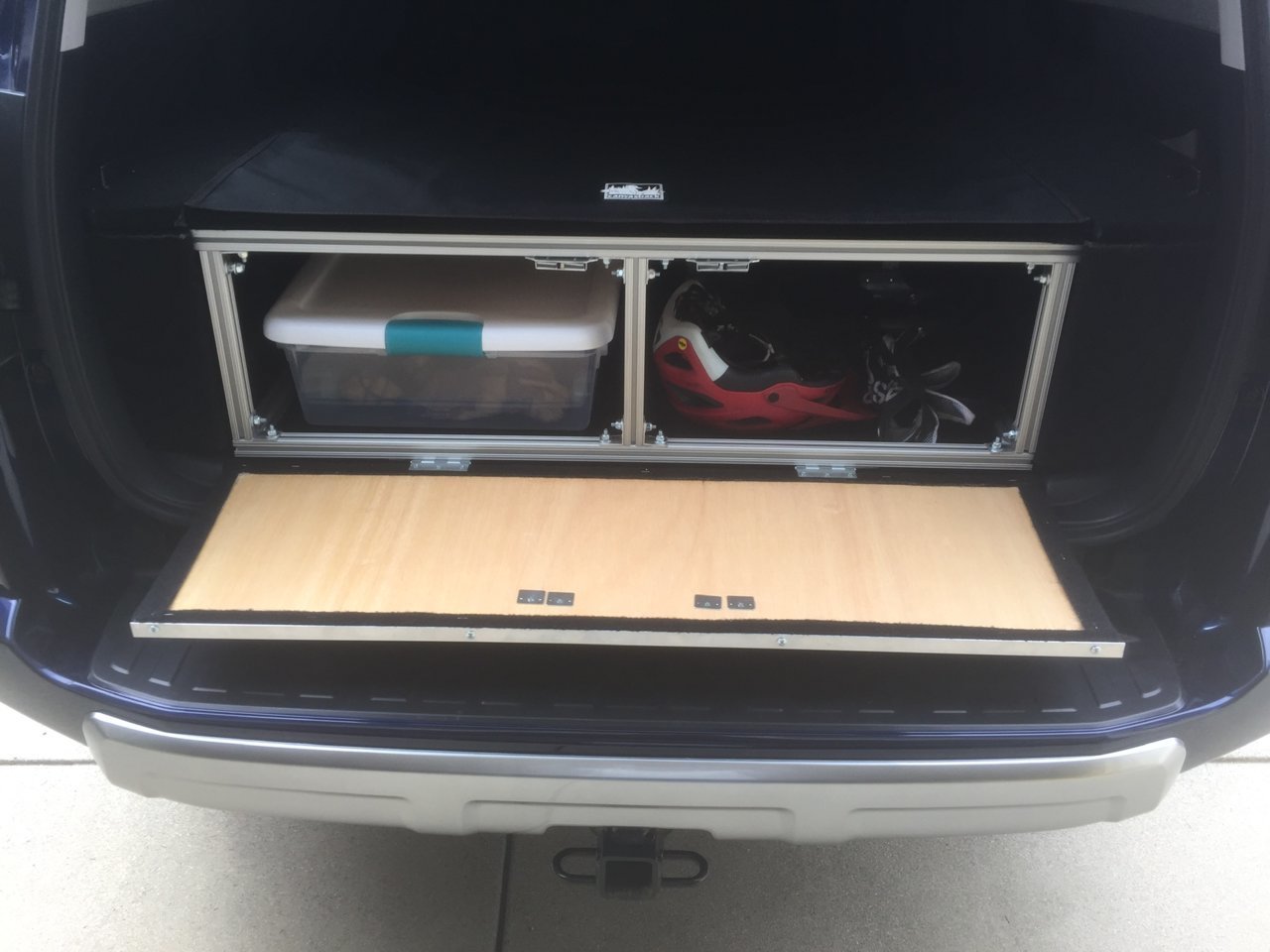 Storage Box Behind Second Row Seats for 2019 4Runner Premium? Toyota