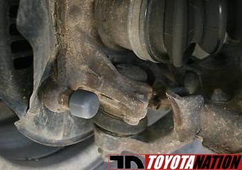 Clack noise from front end suspension and steering wheel vibration
