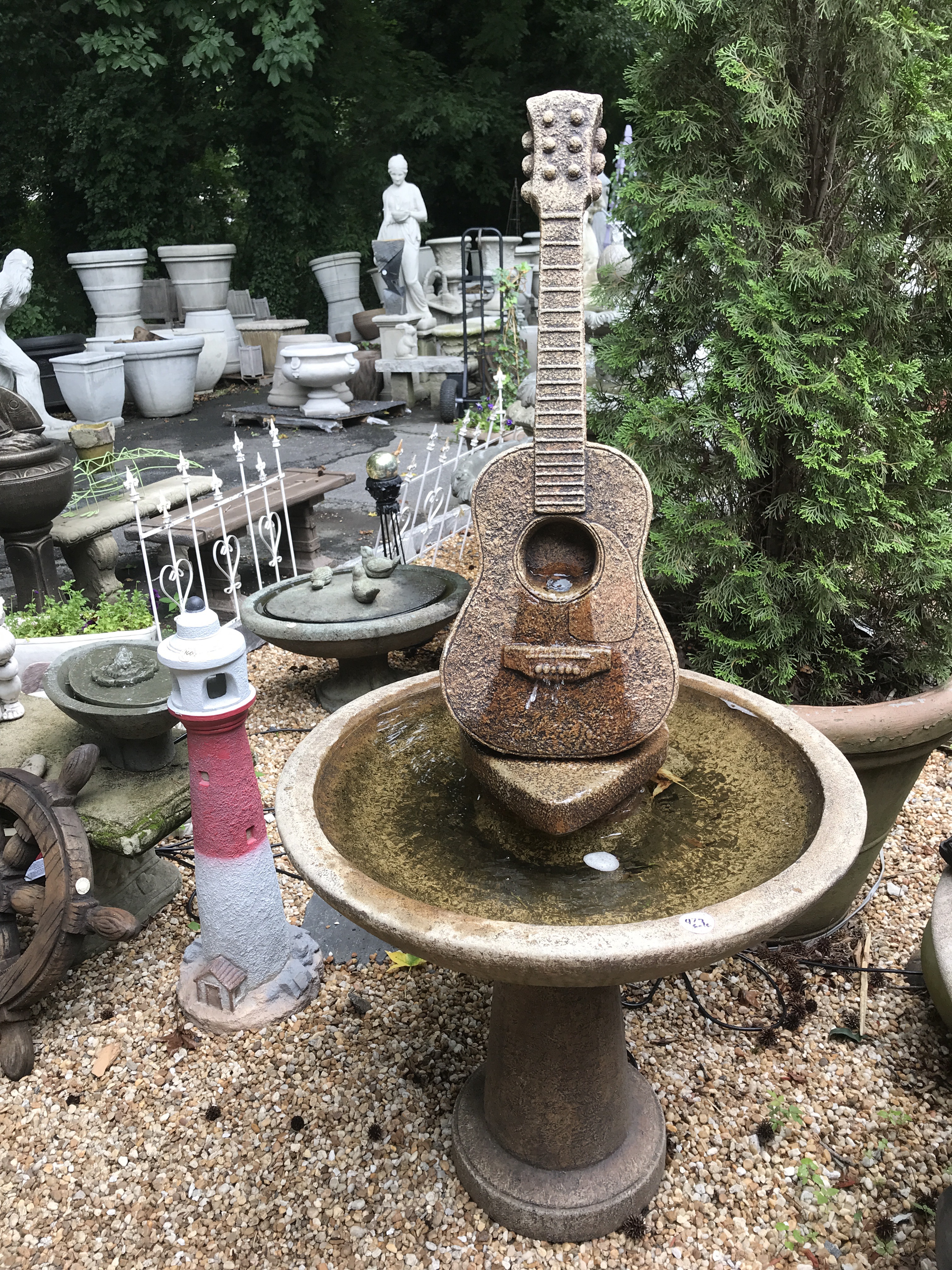 4 Seasons Pottery Guitar Fountain