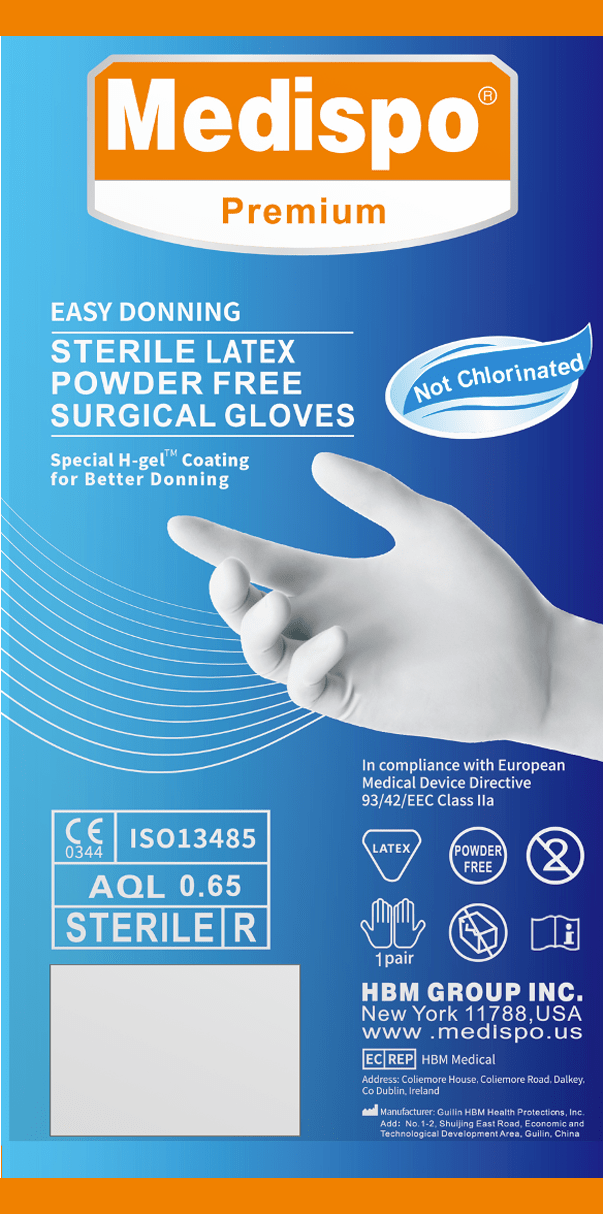 Medispo Latex Surgical Glove HGel 4SHBM Medical Equipment