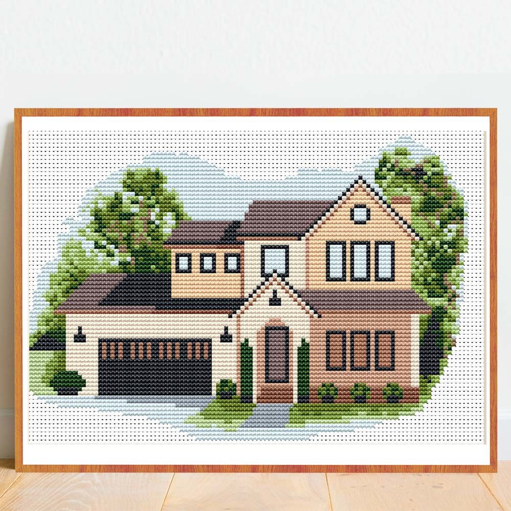 House Cross Stitch Pattern Cross Stitch Patterns