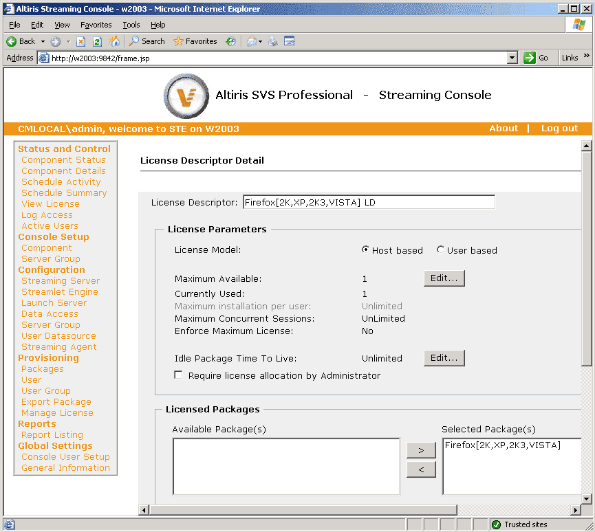 Installed Software Report Altiris Console - goodsitebrown