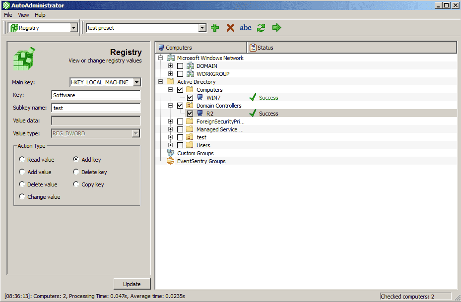 AutoAdministrator Part 4 Remote editing Passwords, Registry, files