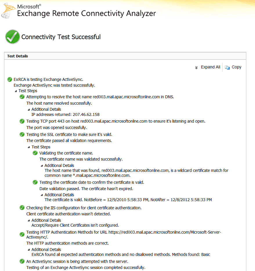 FREE Exchange Remote Connectivity Analyzer Test Exchange connectivity 4sysops