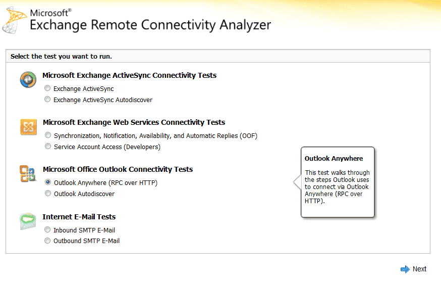 FREE Exchange Remote Connectivity Analyzer Test Exchange connectivity 4sysops