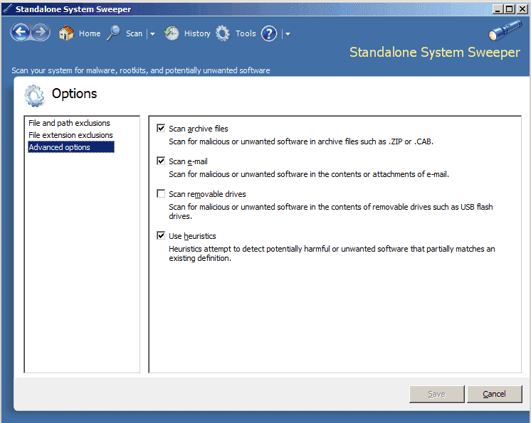 FREE Microsoft Standalone System Sweeper Standalone antivirus
