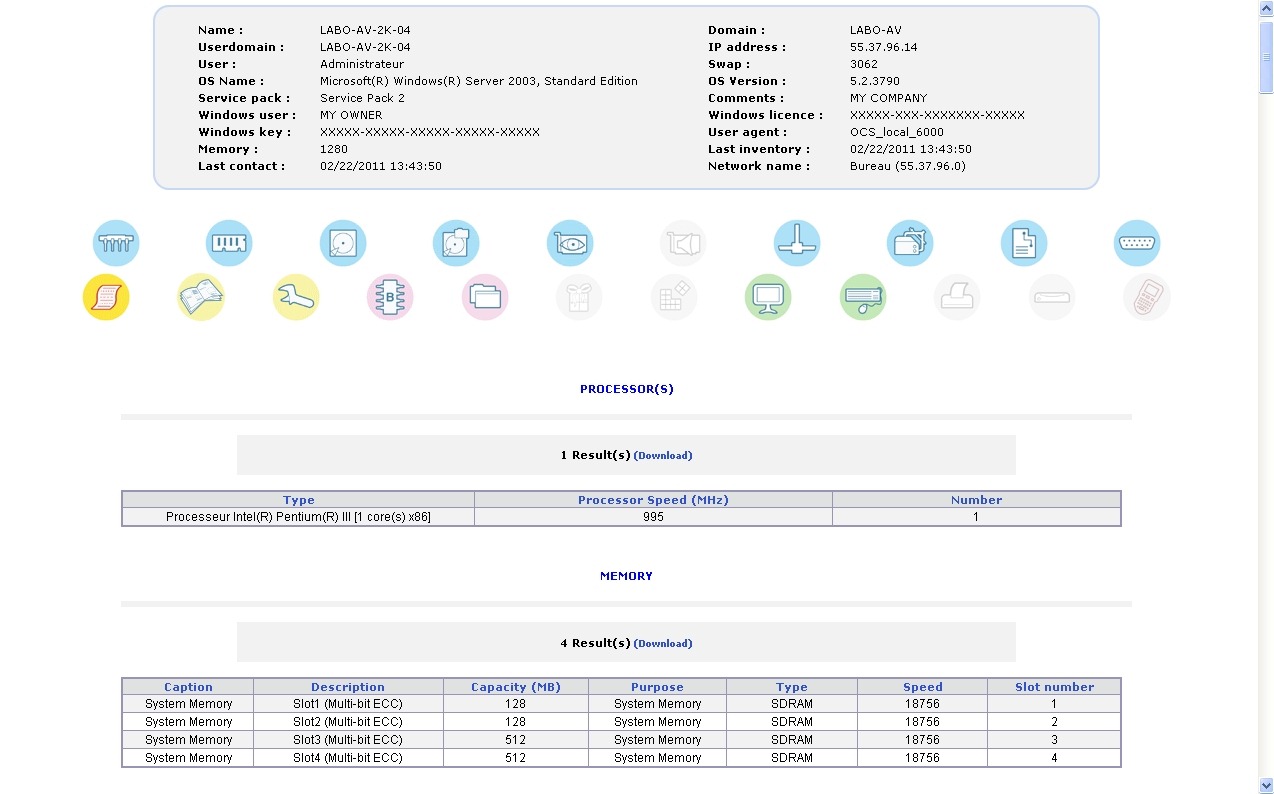 FREE OCS Inventory NG Inventory software for Windows, Mac, and Linux