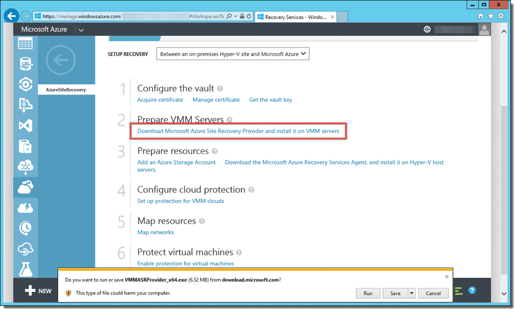 Configuring Azure Site Recovery 4sysops