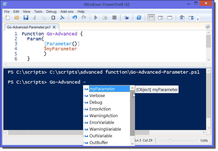 PowerShell advanced functions The CmdletBinding and Parameter