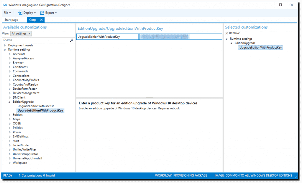 How to configure corporate devices with the Windows Imaging and