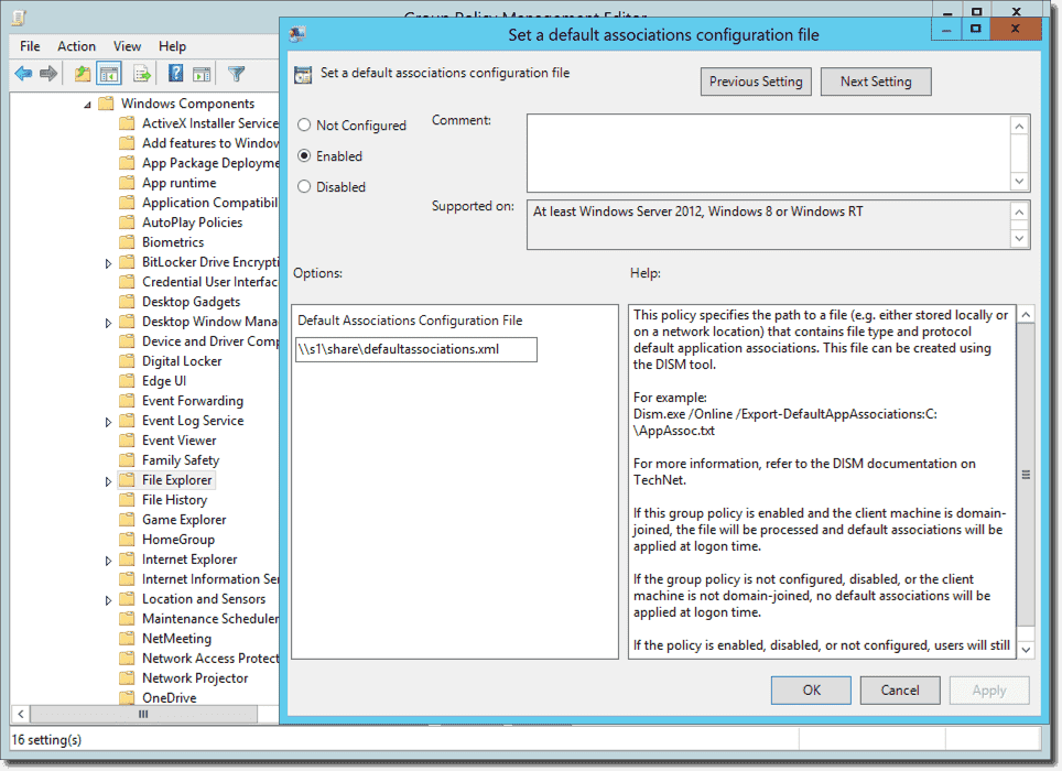 Set Explorer as the default browser in Windows 10 with Group Policy 4sysops