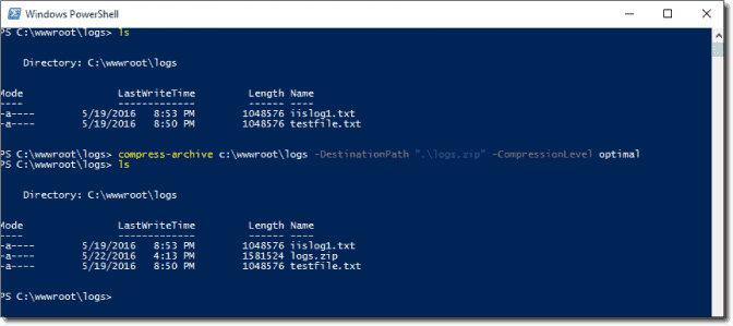 Zip and unzip with PowerShell 4sysops