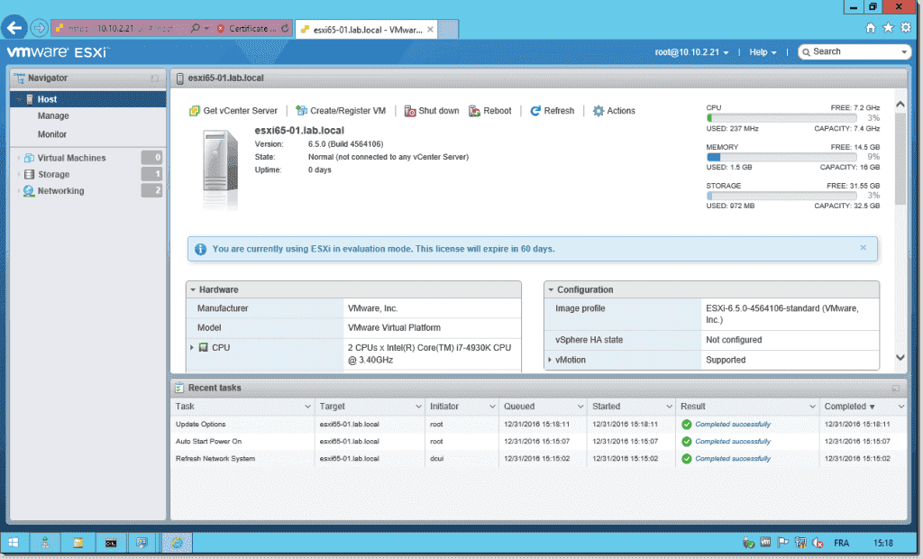 How to re install vm esxi 65 printerdase