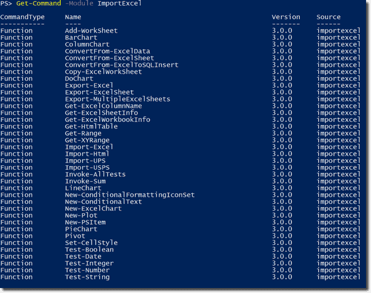 Read and write Excel spreadsheets with the ImportExcel PowerShell