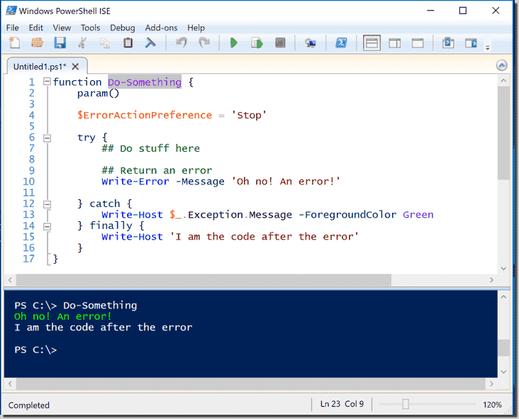 Try/catch/finally blocks in PowerShell for better error handling 4sysops