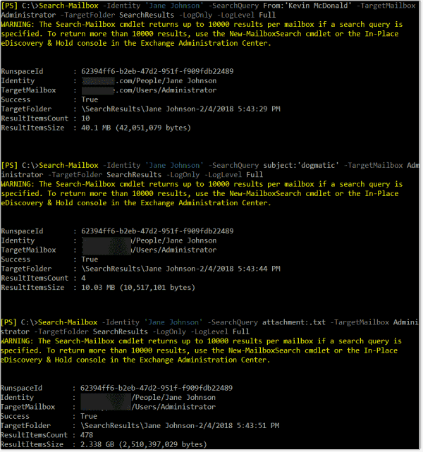 Search and delete Exchange email using PowerShell 4sysops