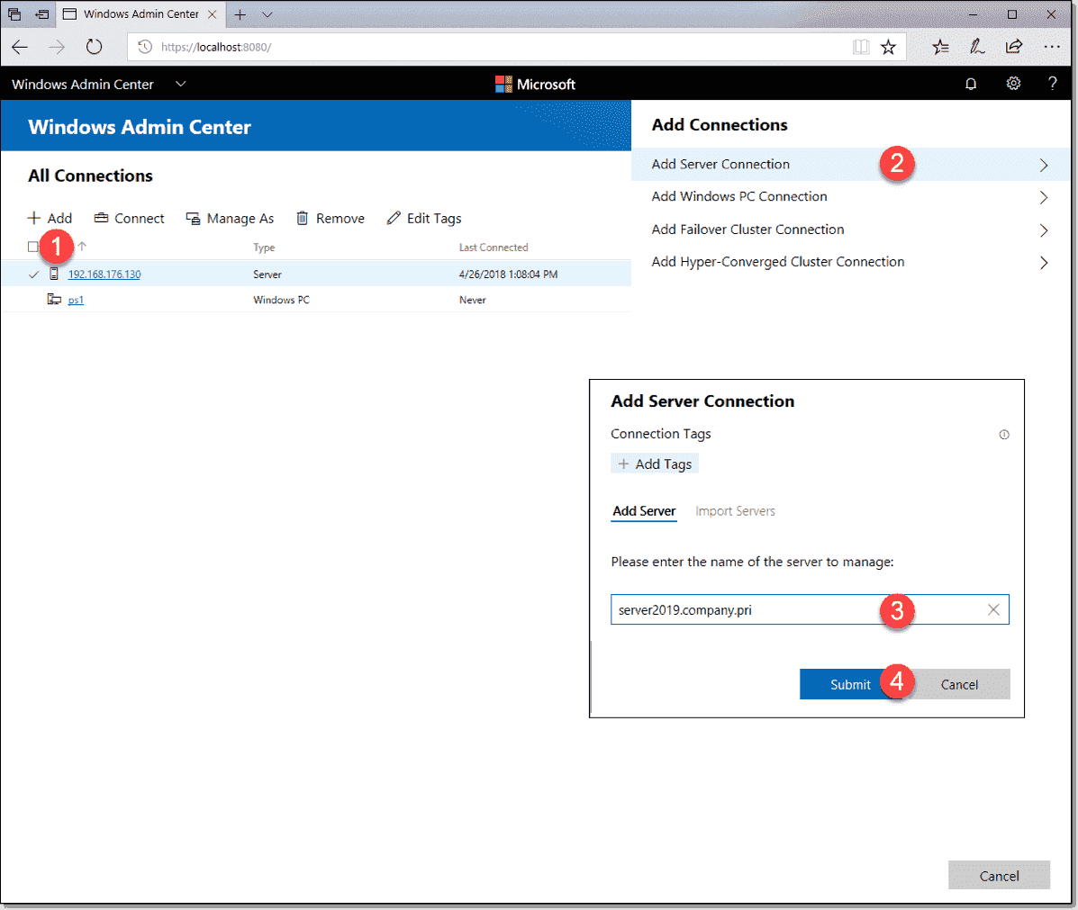 Manage Windows Server 2019 with Admin Center, PowerShell Core, and