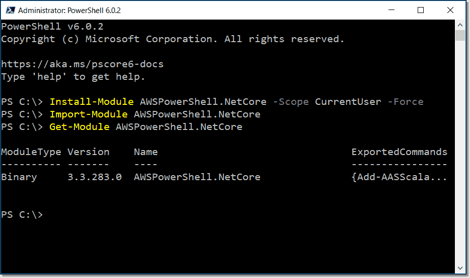 Install AWS Tools for PowerShell Core 4sysops