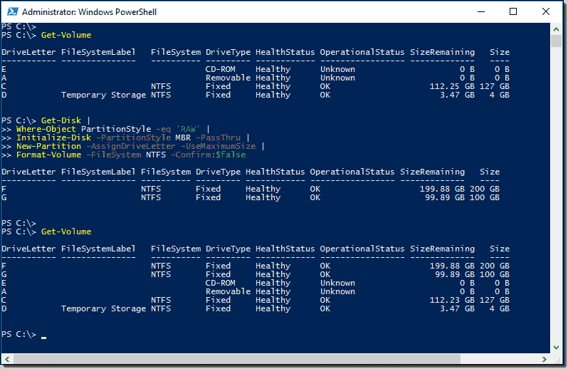 Managing disks with PowerShell 4sysops