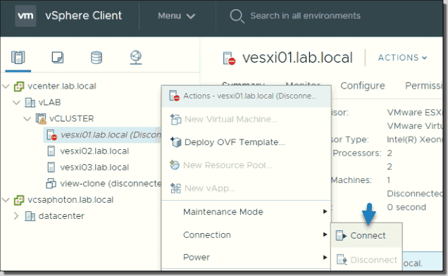 ESXi host disconnects intermittently from vCenter Server (1005757) V…