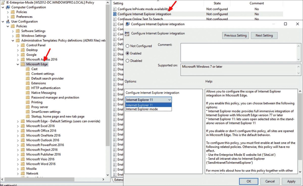 Handson review of Microsoft Edge (Chromium) business features GPO