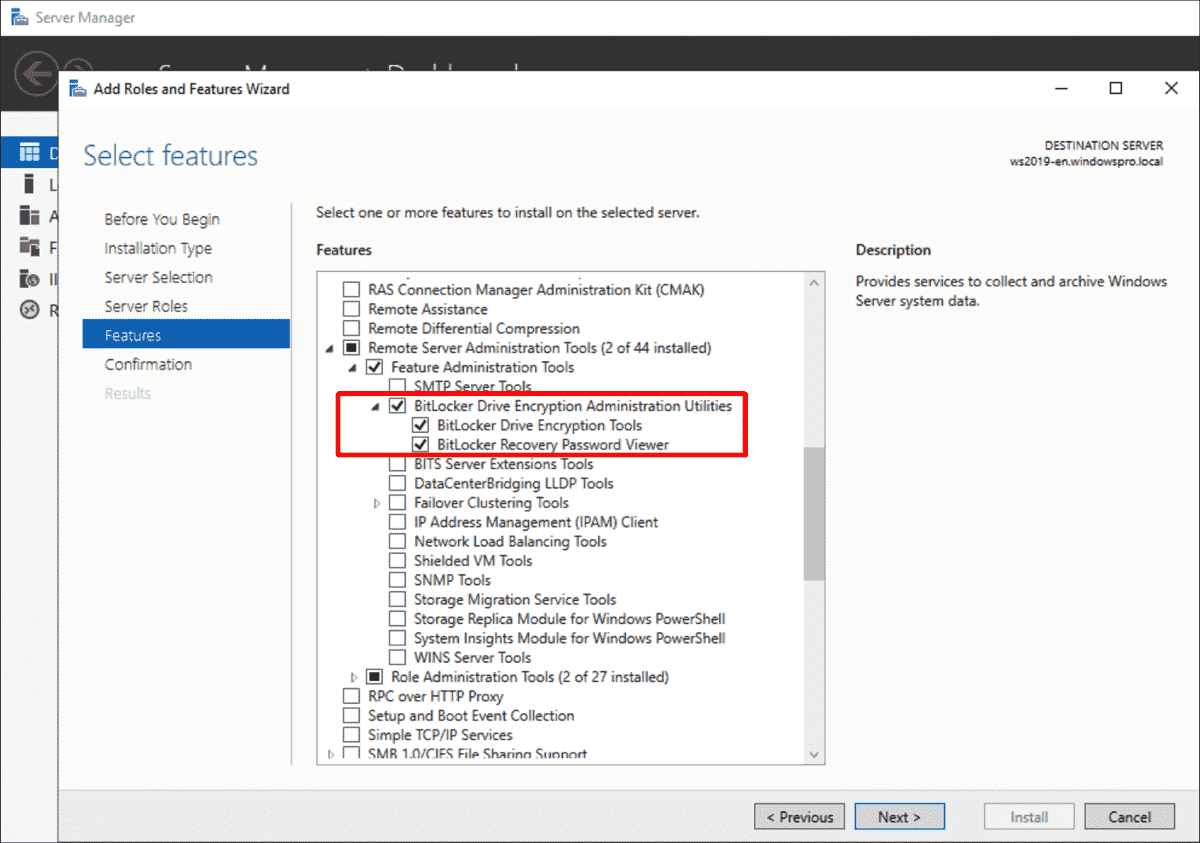 Store and retrieve BitLocker Recovery Keys from Active Directory 4sysops