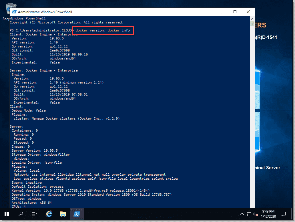 Configure Windows Server 2019 container host with PowerShell 4sysops