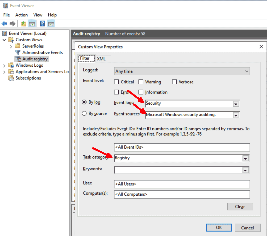 Audit changes in the Windows registry 4sysops