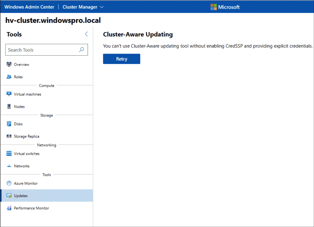 Install updates for server clusters using Windows Admin Center 4sysops