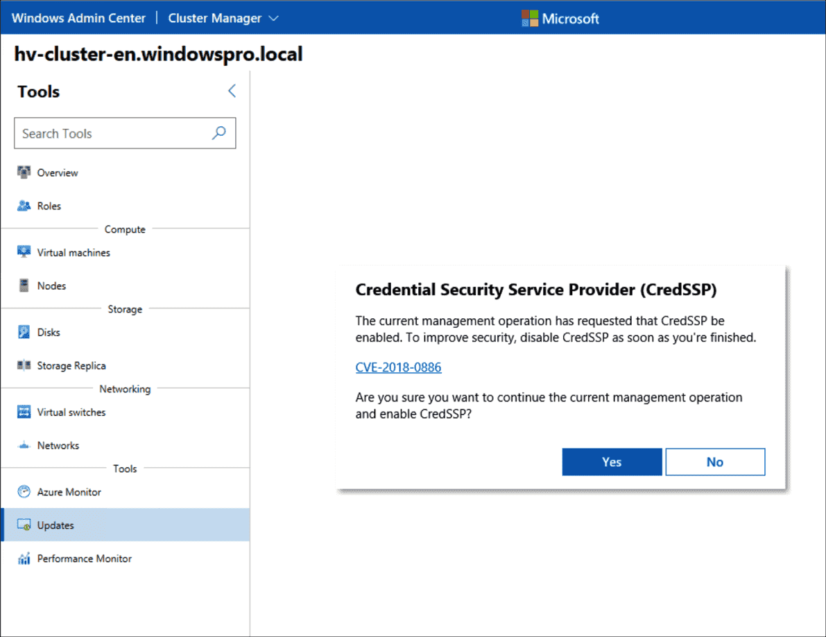 Install updates for server clusters using Windows Admin Center 4sysops