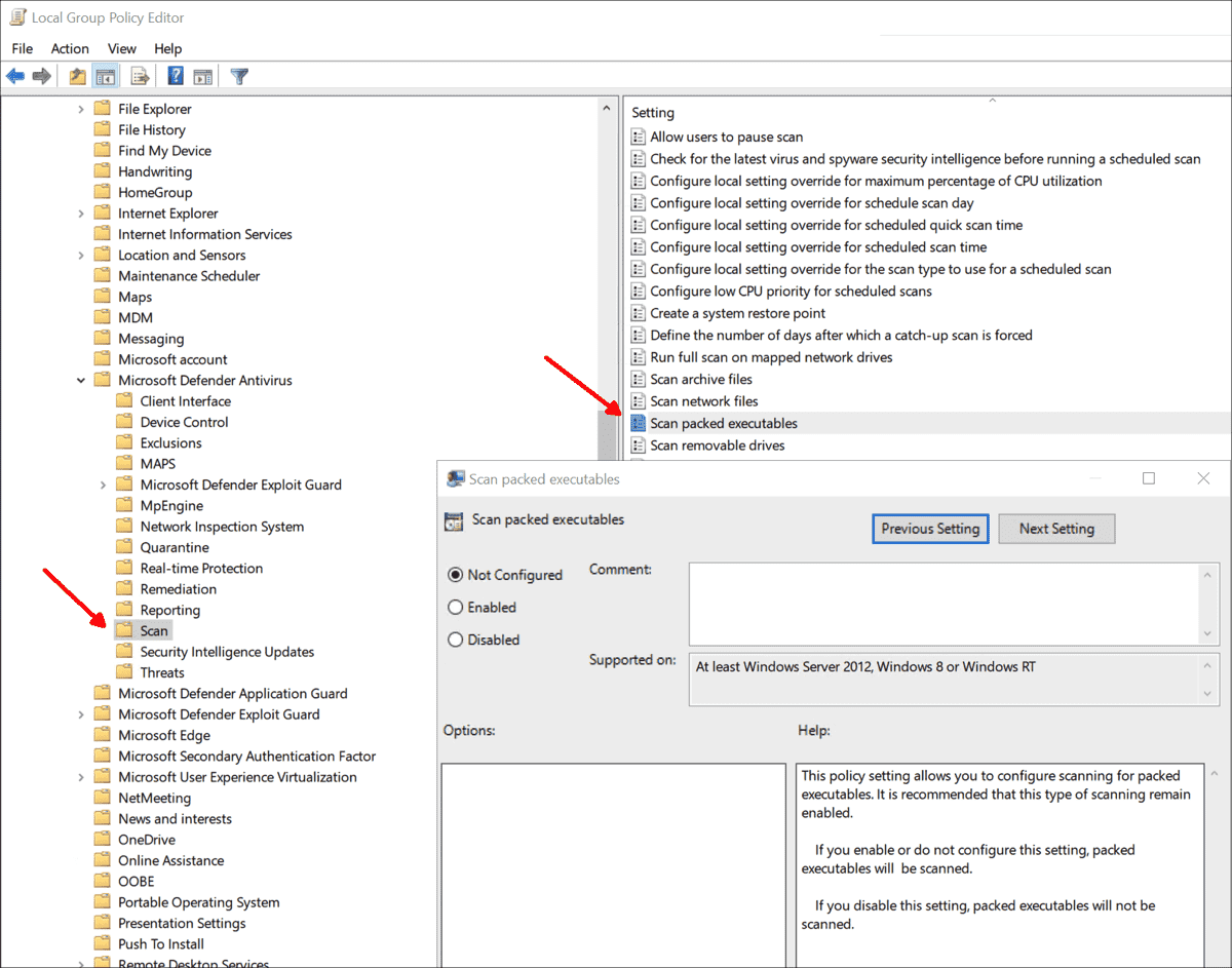 Group policies for Windows 11 and 10 21H2 compared 4sysops