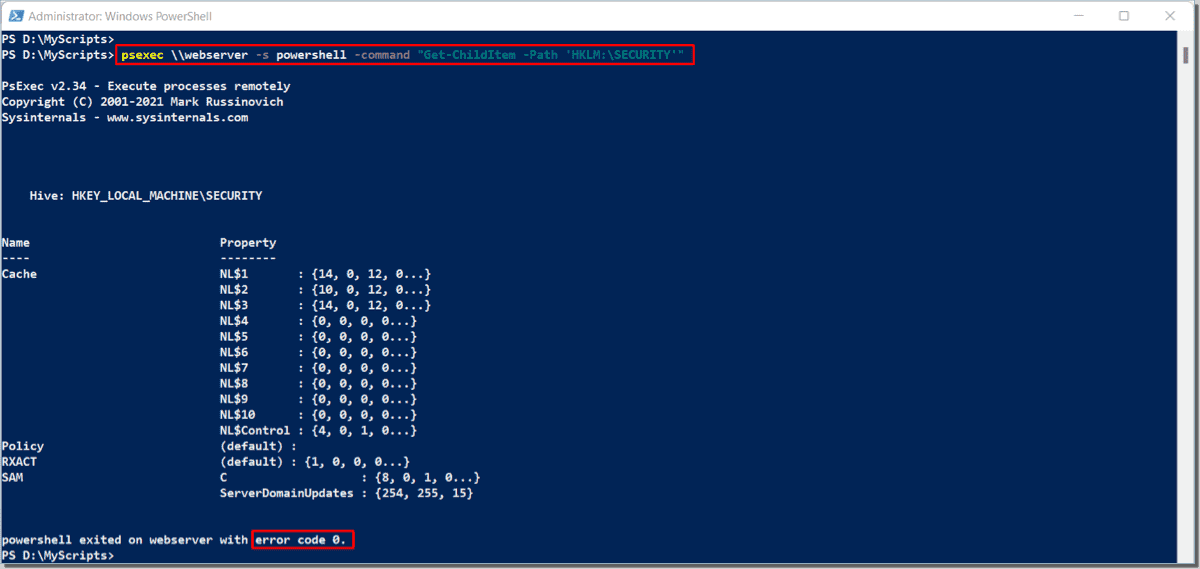 Use PsExec and PowerShell together 4sysops
