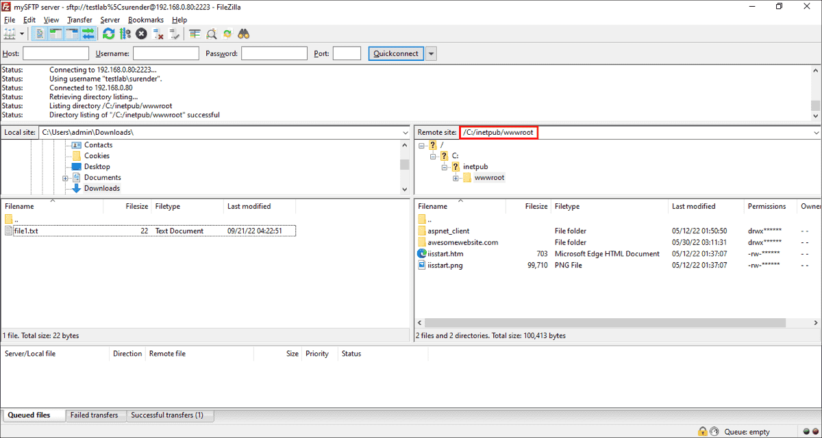 Configure an SFTP server on Windows 4sysops