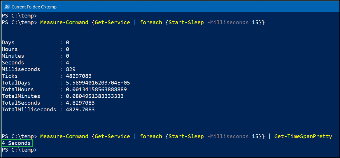 Format time and date output of PowerShell NewTimeSpan 4sysops