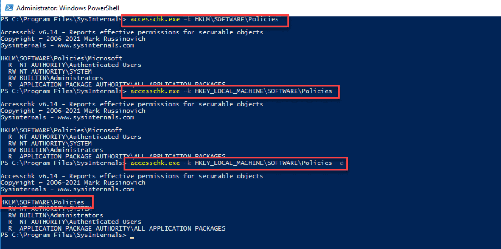 AccessChk View effective permissions on files and folders 4sysops