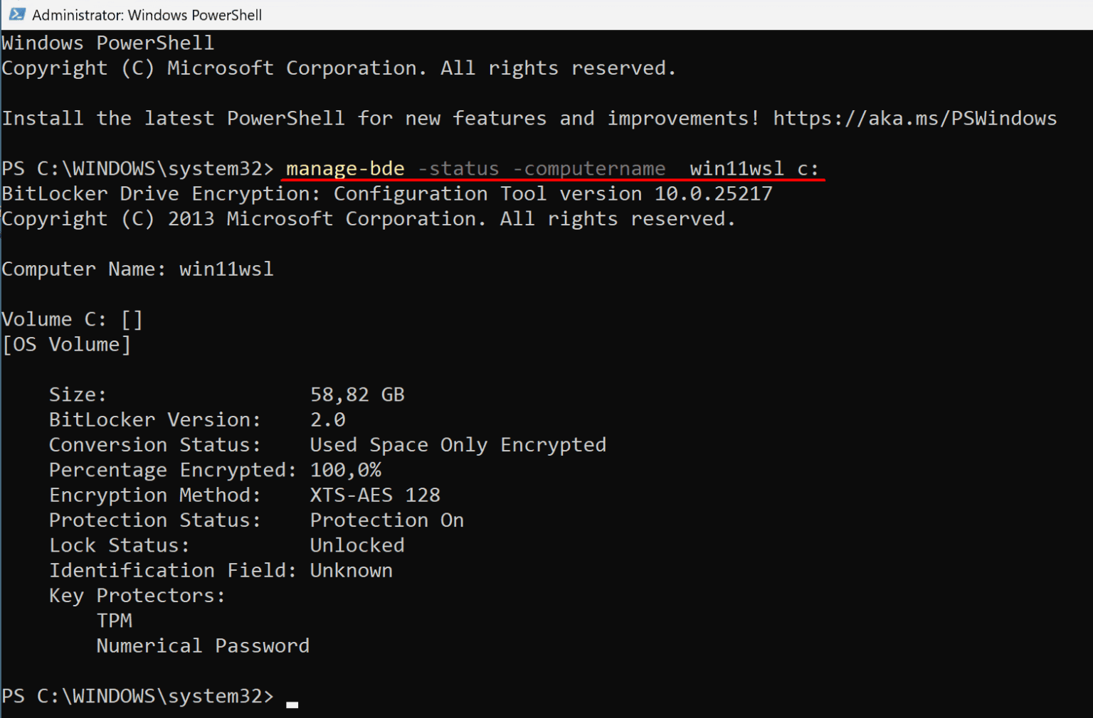 Check the BitLocker status of all PCs in the network 4sysops