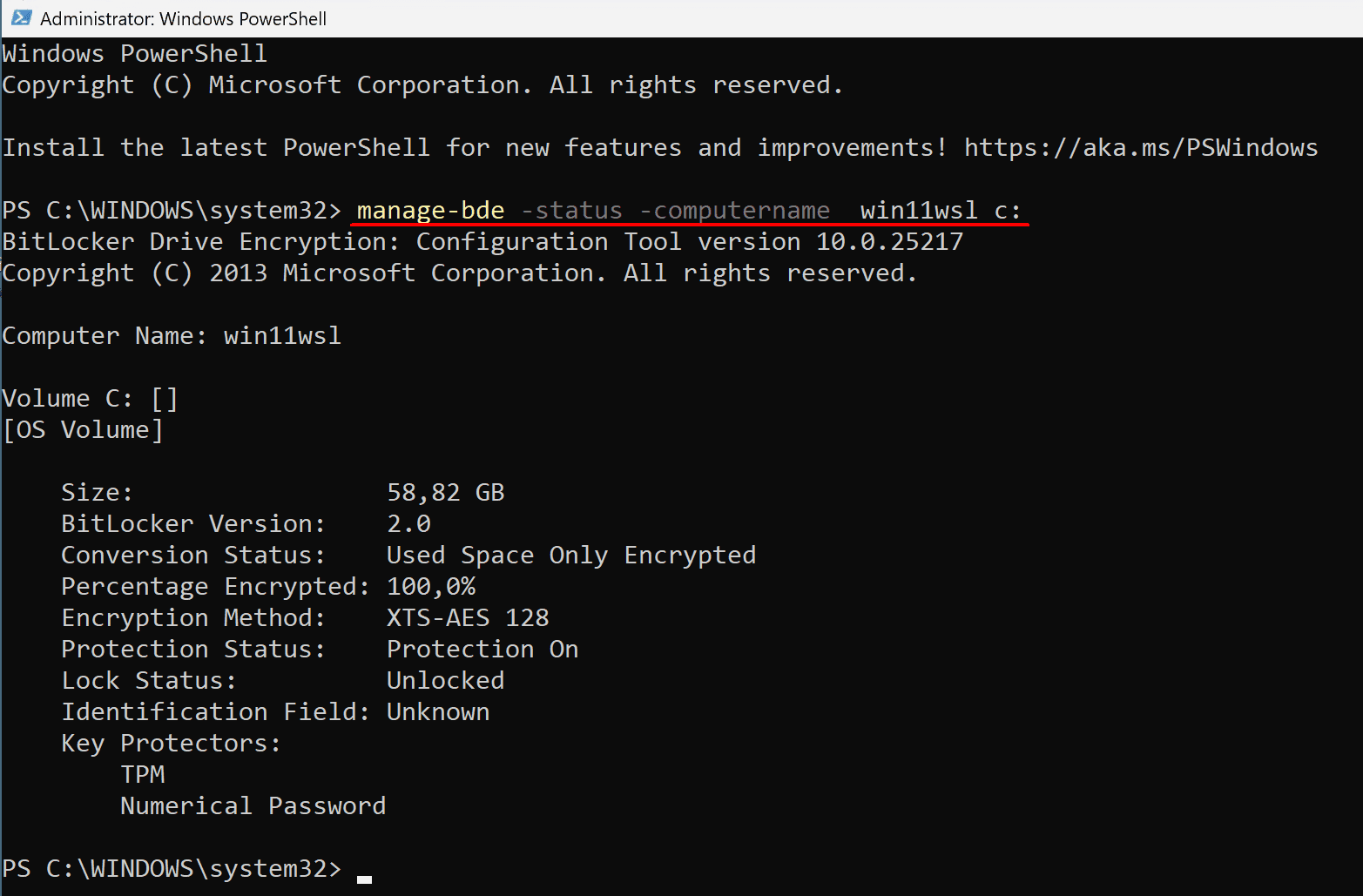 Check the BitLocker status of all PCs in the network 4sysops