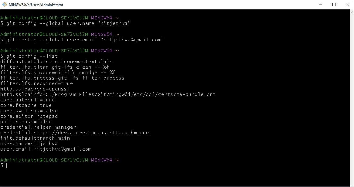Install Git Bash on Windows with git command examples 4sysops