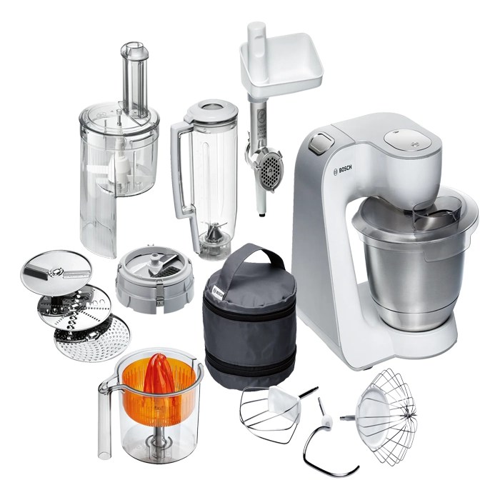Bosch Kitchen Machine 900 W - Series 4, Powerful, White