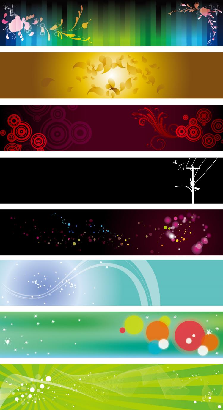 Background banner beautiful pattern (26086) Free EPS, AI Download / 4