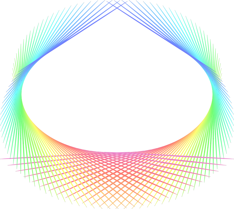 Rainbow abstract element Free Vector / 4Vector