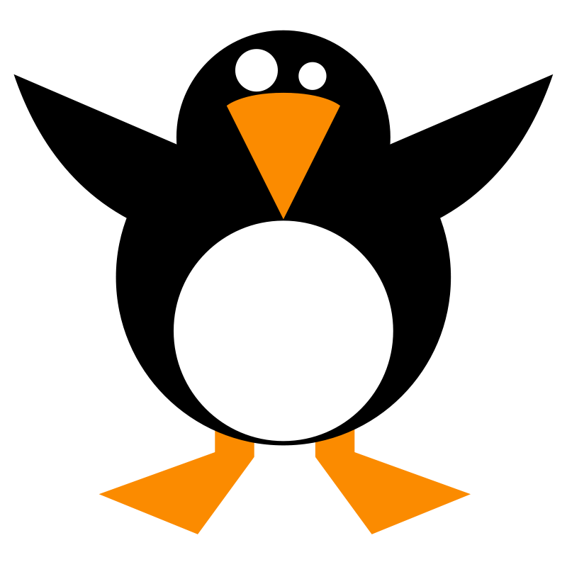 Simple Penguin (102511) Free SVG Download / 4 Vector