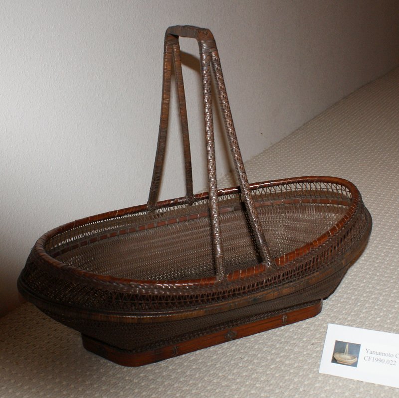 Boatshaped fruit basket, Yamamoto Chikuryūsai Mia