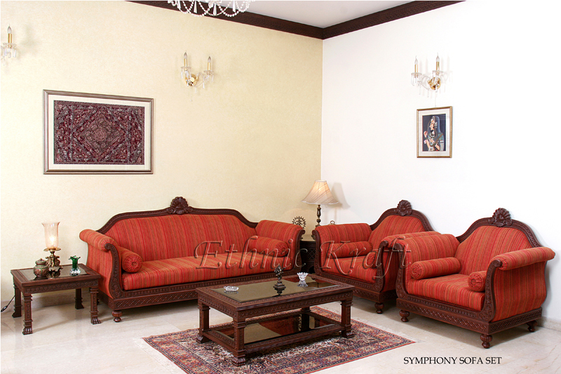 Melamine Polish Finish Carved Sofa Set, Rs 210000 /set Ethnic Kraft ID 15250731448