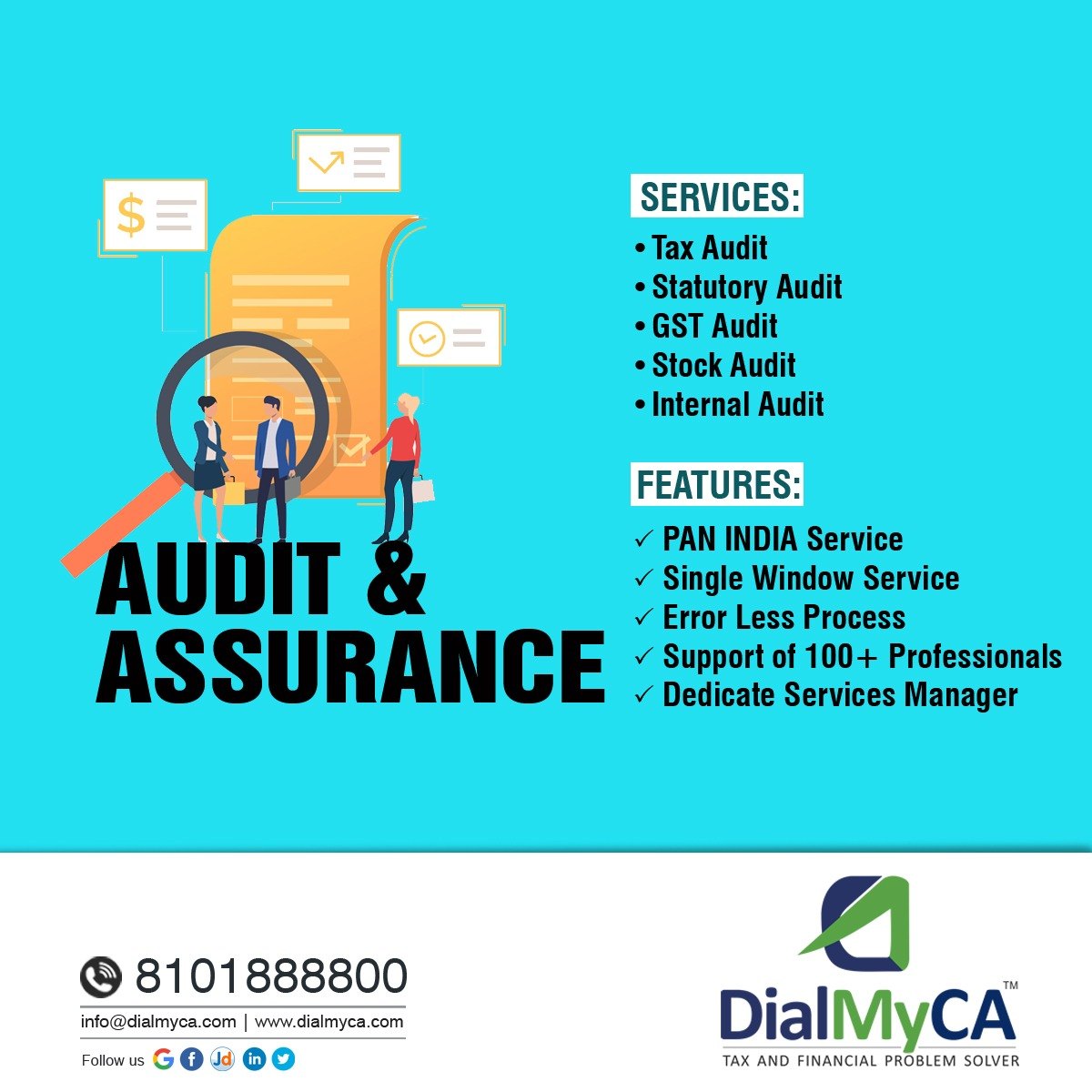 Online Tax Consultancy Services, In Pan India, Dialmyca Advisory