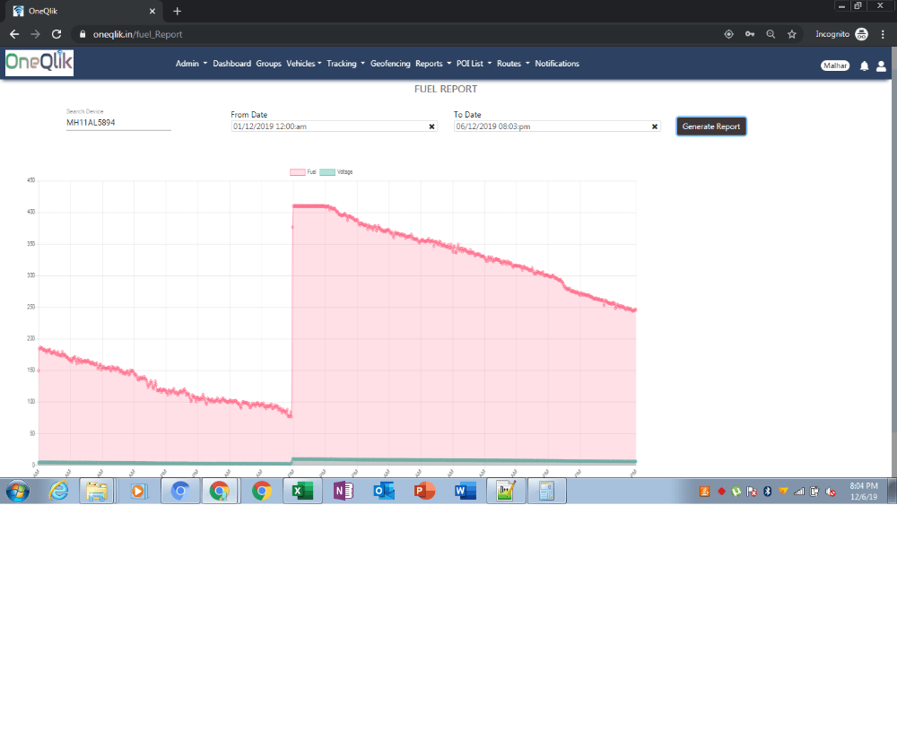 Vehicle Tracking Software for Windows, Rs 300 /unit Adnate IOT Private