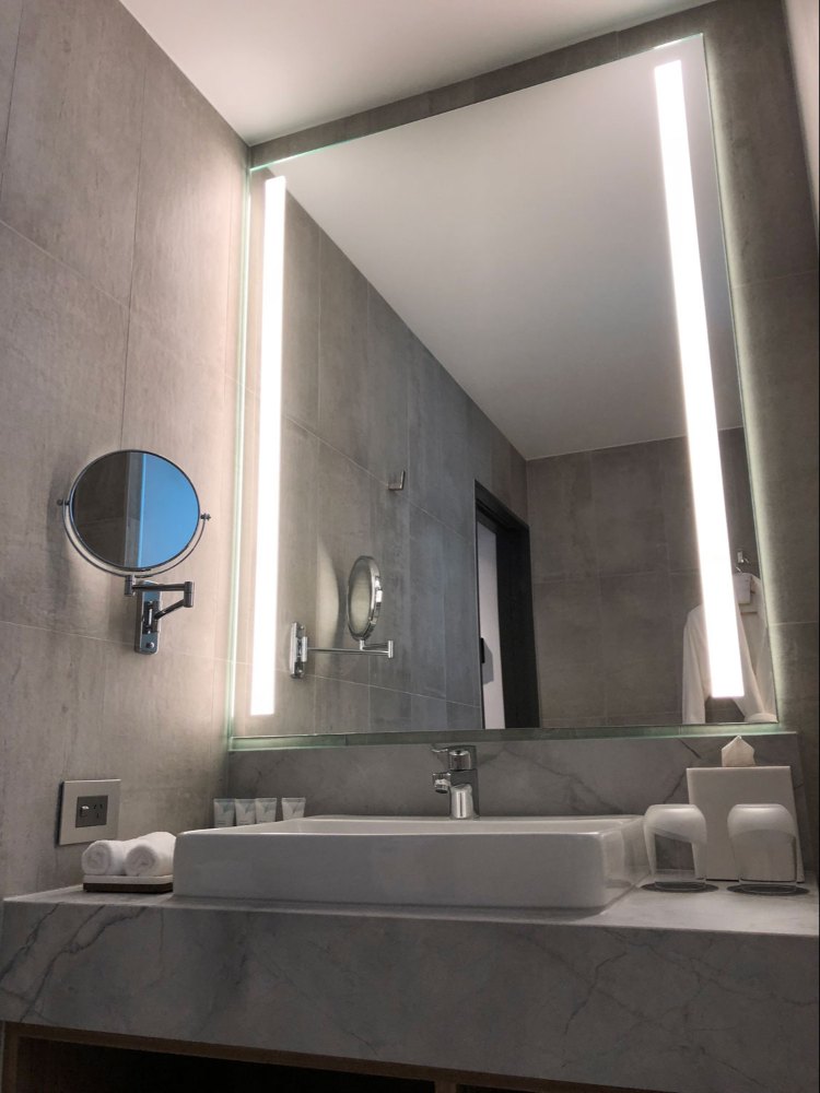 LED Modern Decorative Wall Bathroom Mirror With LED White Light by