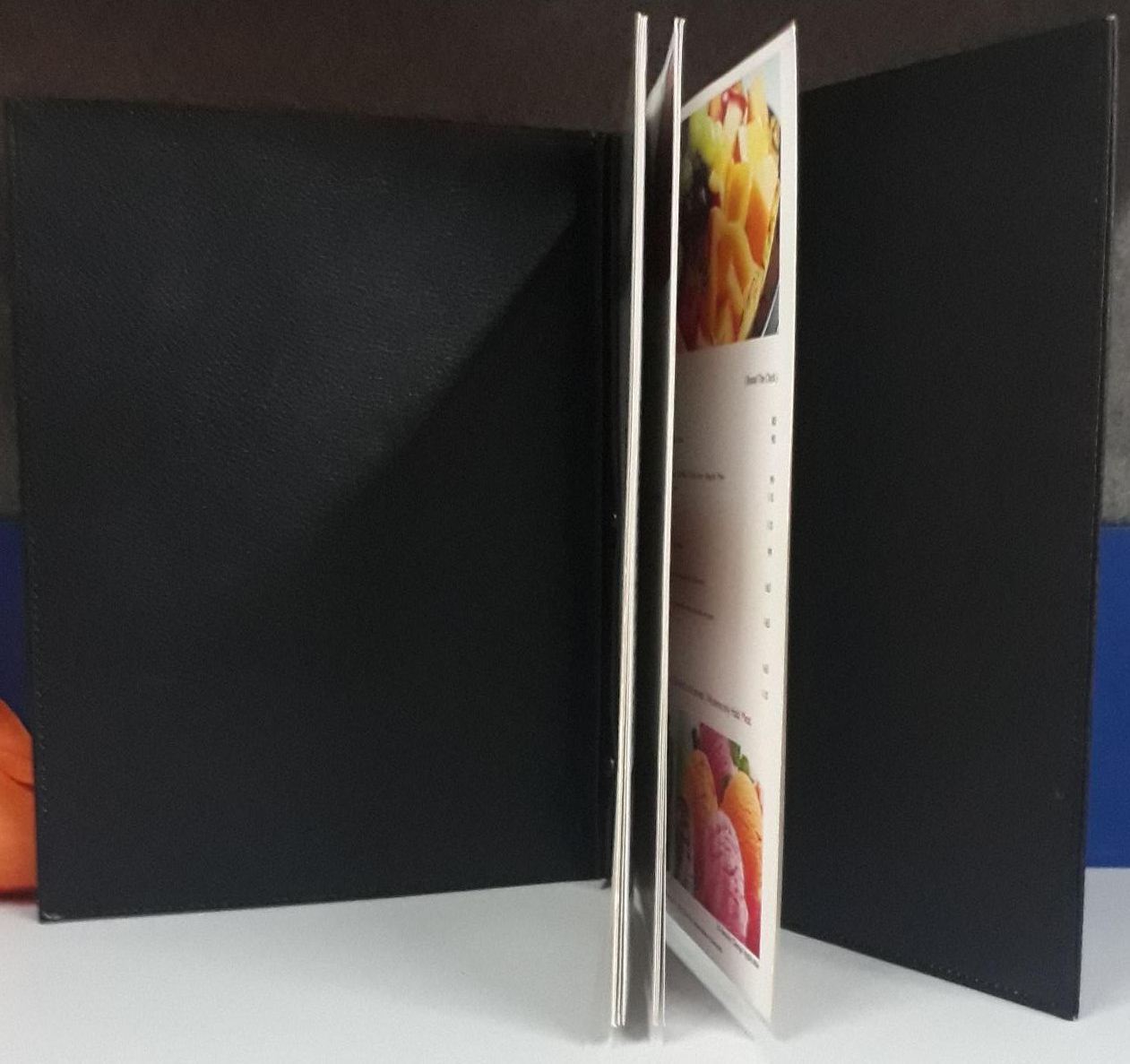 Black,Brown,Tan Leather Menu Folder, For In Hotels, Size A4, Rs 350