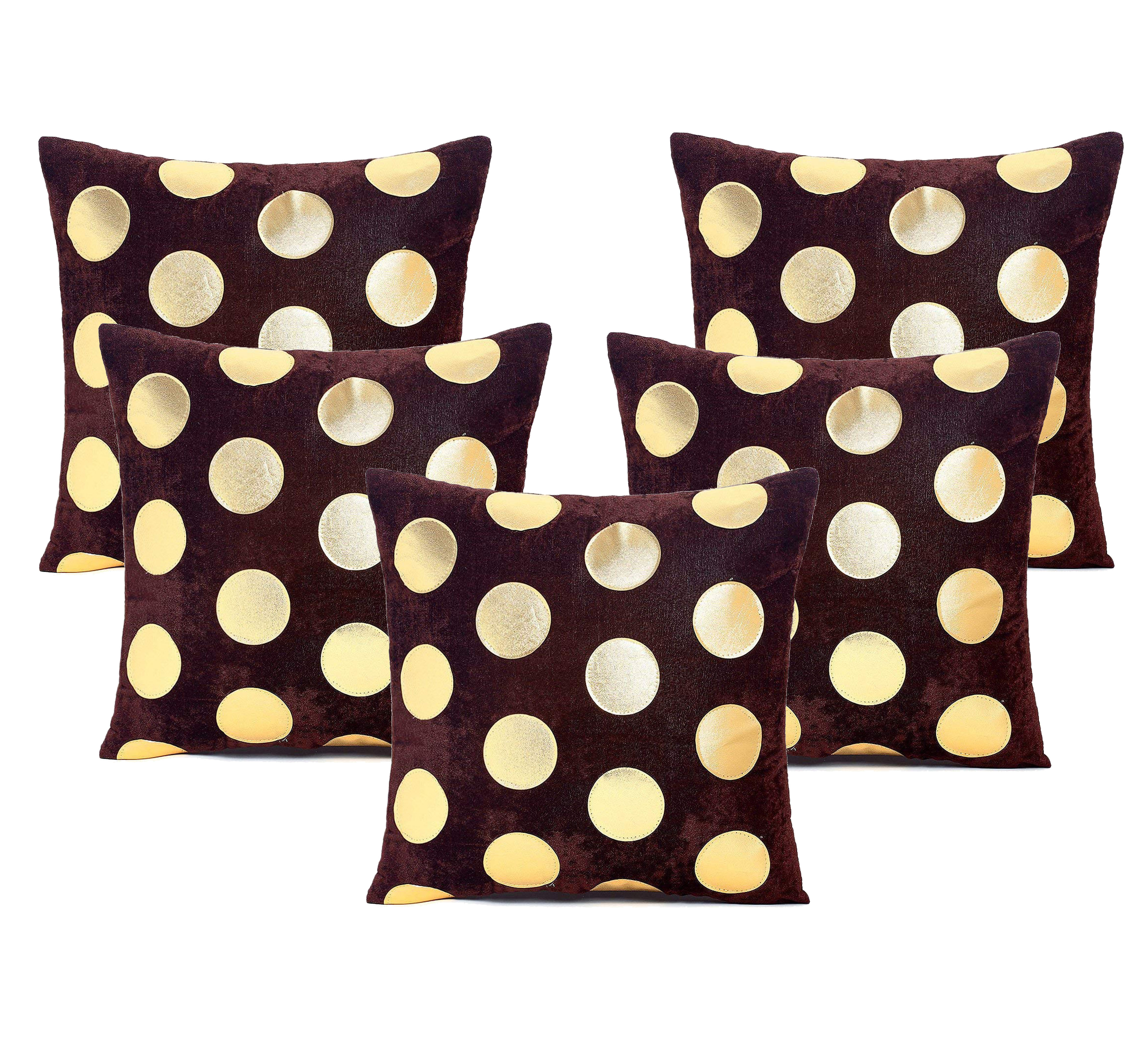 Btcc0054 New Polka Dot Design Velvet Fabric Cushion Covers, Size