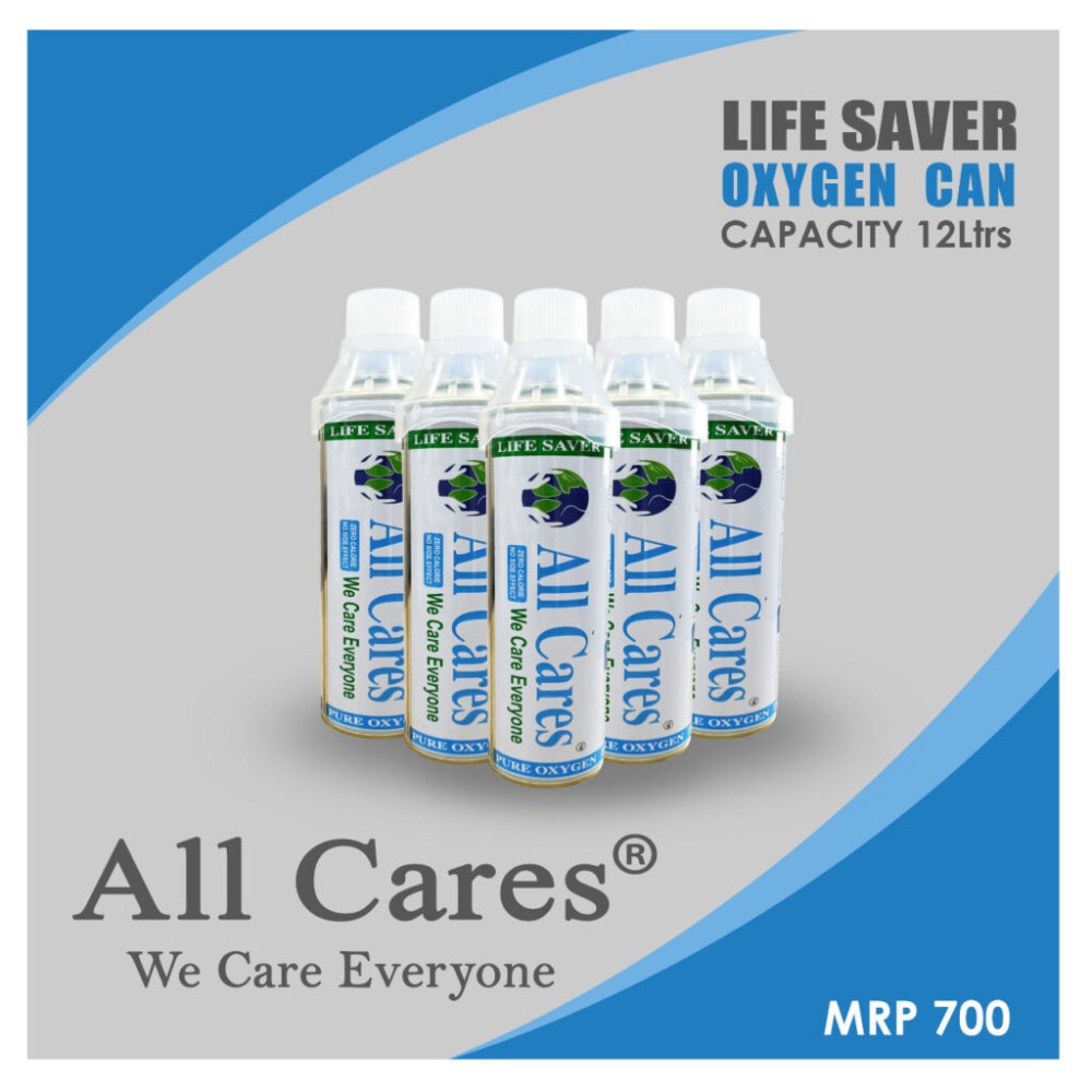 All Cares Portable Oxygen Can, Price from Rs.700/unit onwards